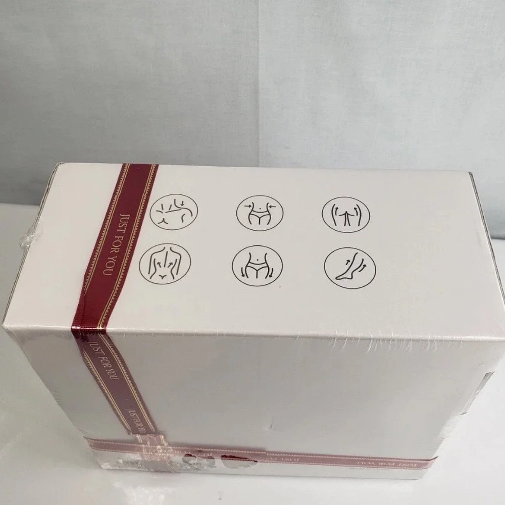 Electric Handheld Body Massager with 3 Replaceable Cloth‎ Covers Model 678 White